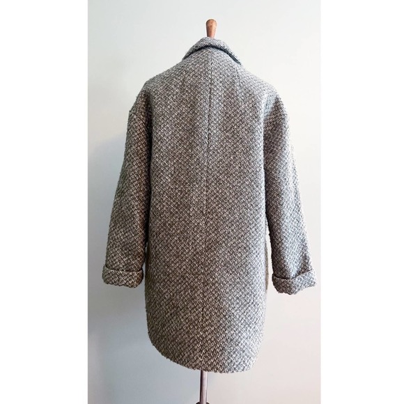 ** GET READY FOR FALL SALE !! ** Zara Structured Coat green brown tweed 1255/216 - Picture 8 of 10